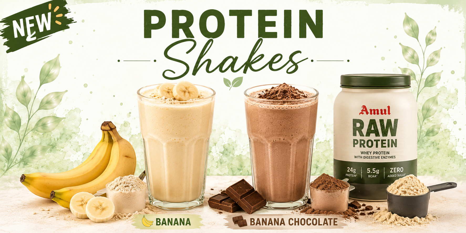 Protein Shakes Banner